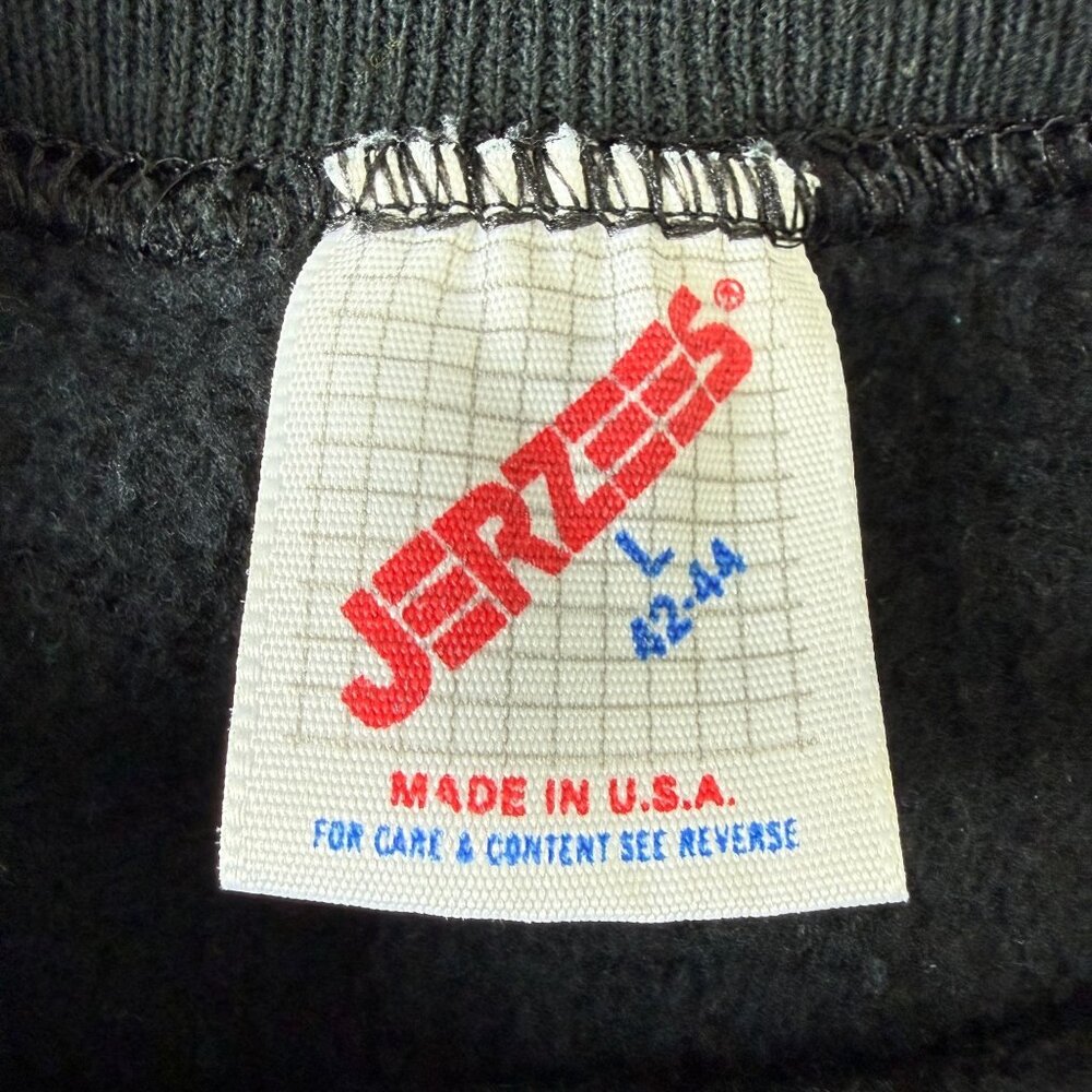 Vtg 90s LSJ Sportswear Black Panther Graphic Sweatshirt Large Wildlife USA - Picture 5 of 6